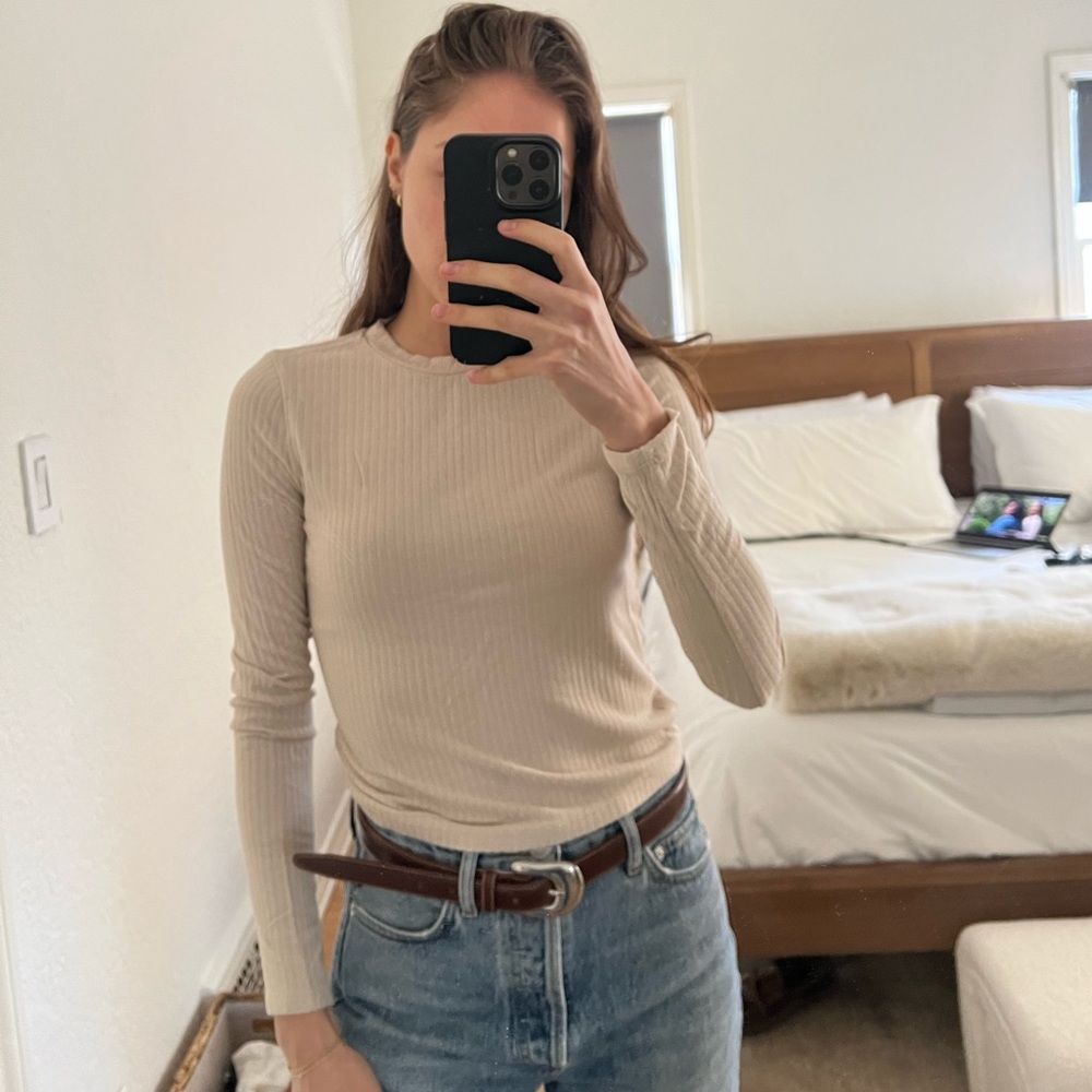 Billie The Label Ribbed Longsleeve Shirt Made